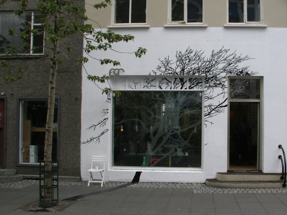 Shoe store, interior and exterior