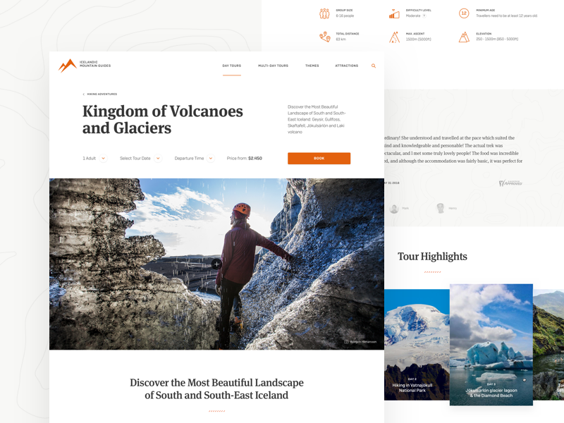 Website for Icelandic Mountain Guides