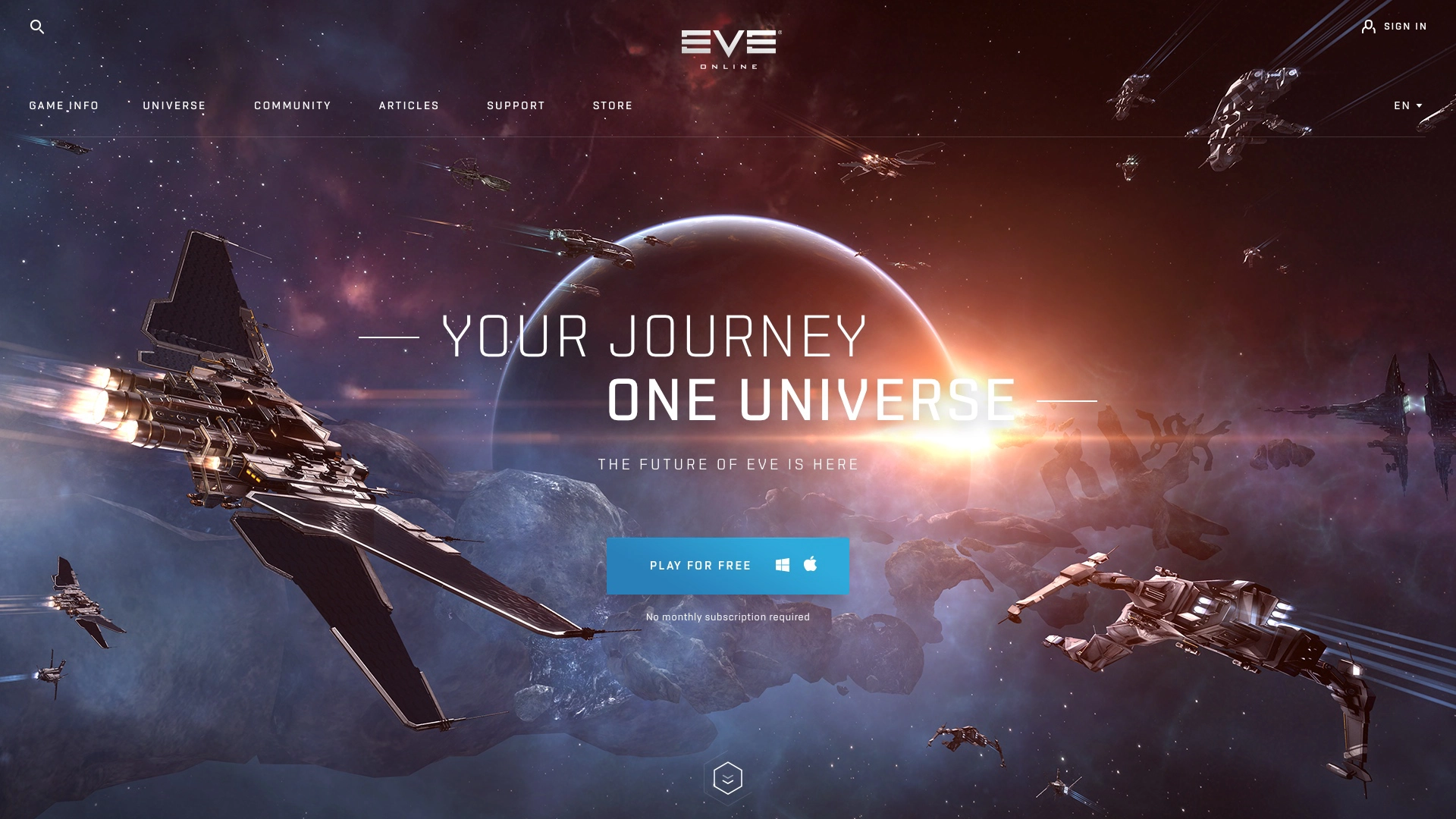 Website for EVE Online