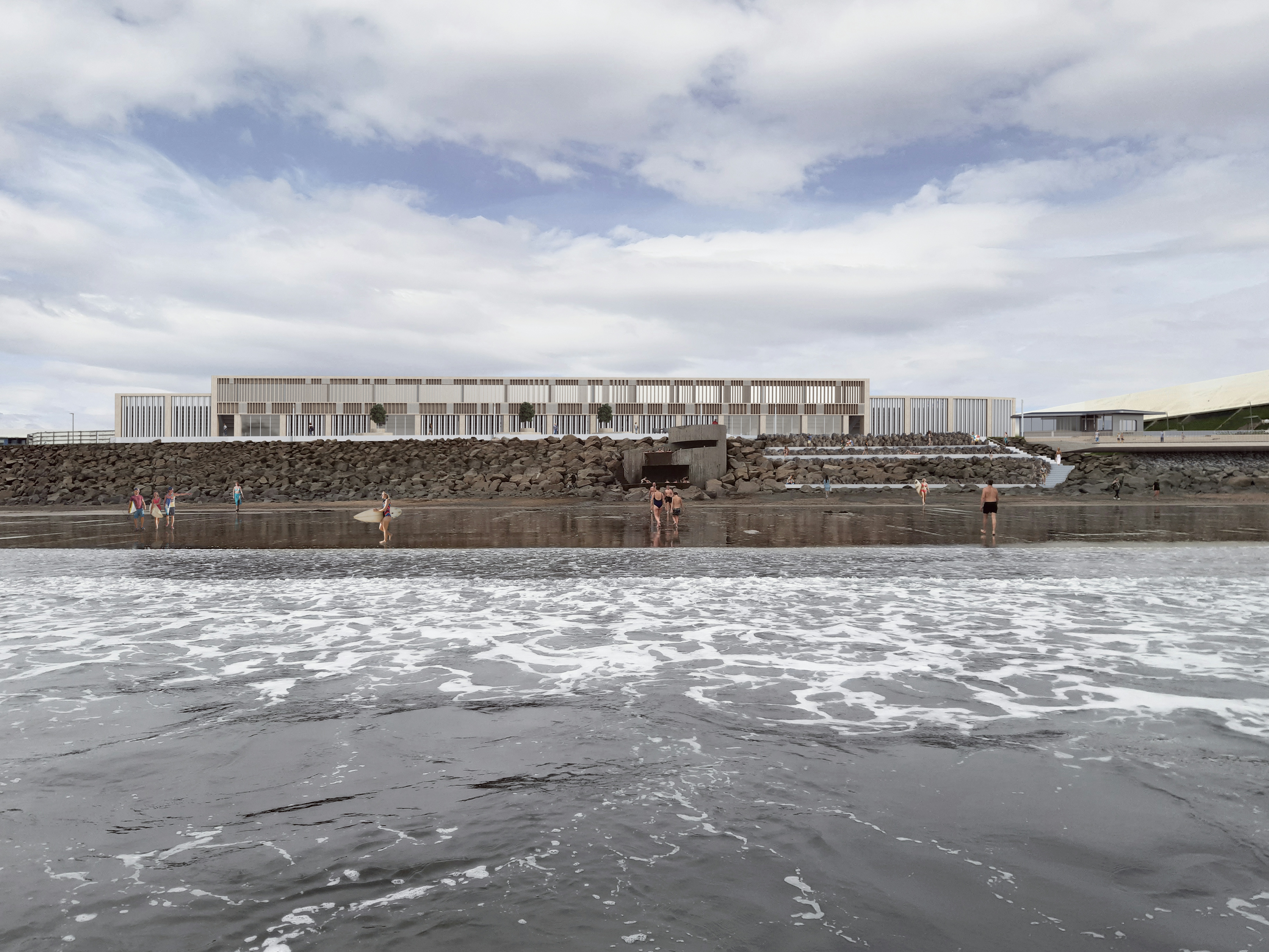 An inclusive, dynamic, attractive world-class destination for locals and visitors alike. Series of interventions cater to all abilities, interests & neurodiversities. Langisandur waterfront/Akranes 1st prize/2021-ongoing