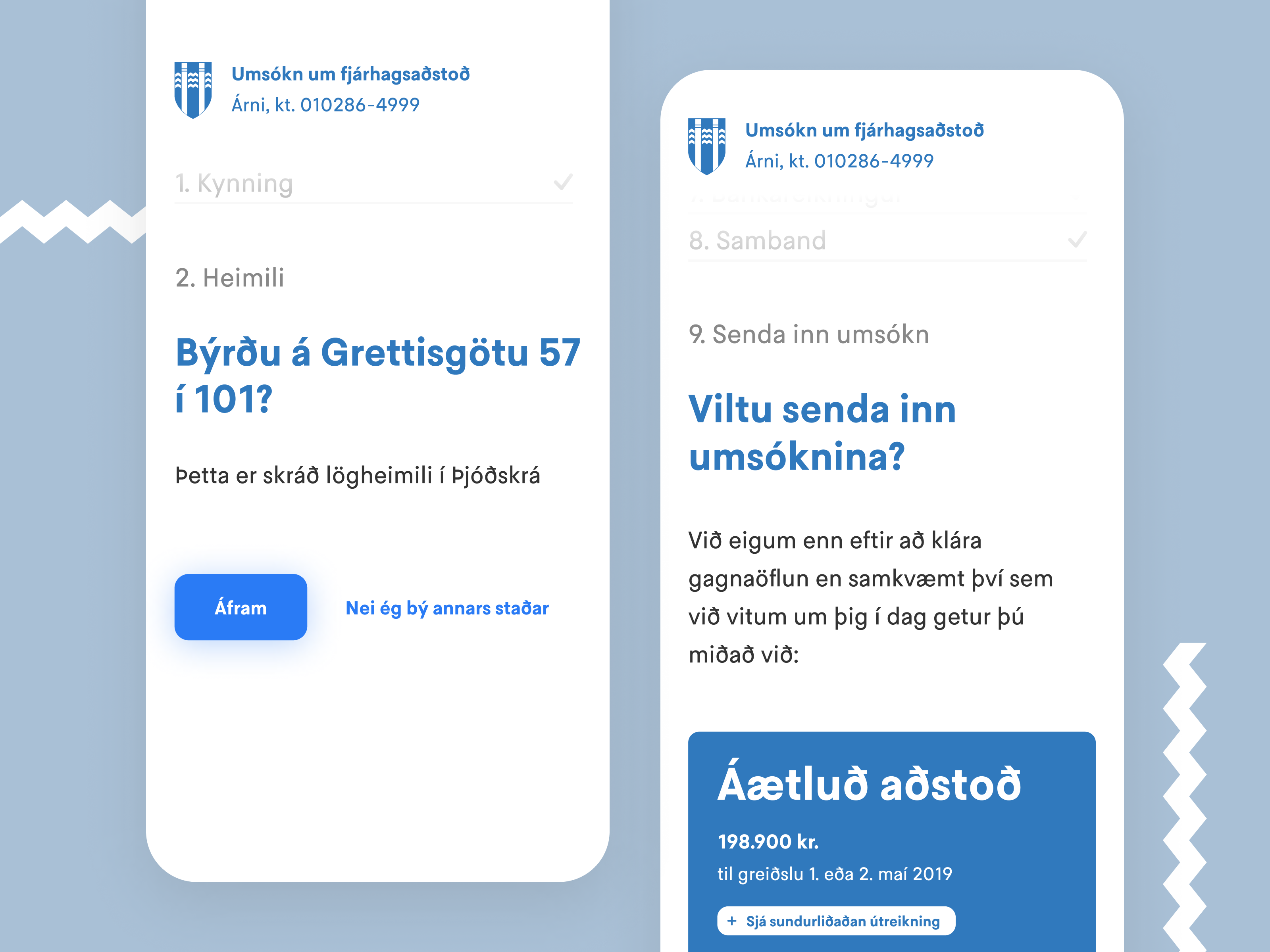 Digital financial aid for Reykjavik City