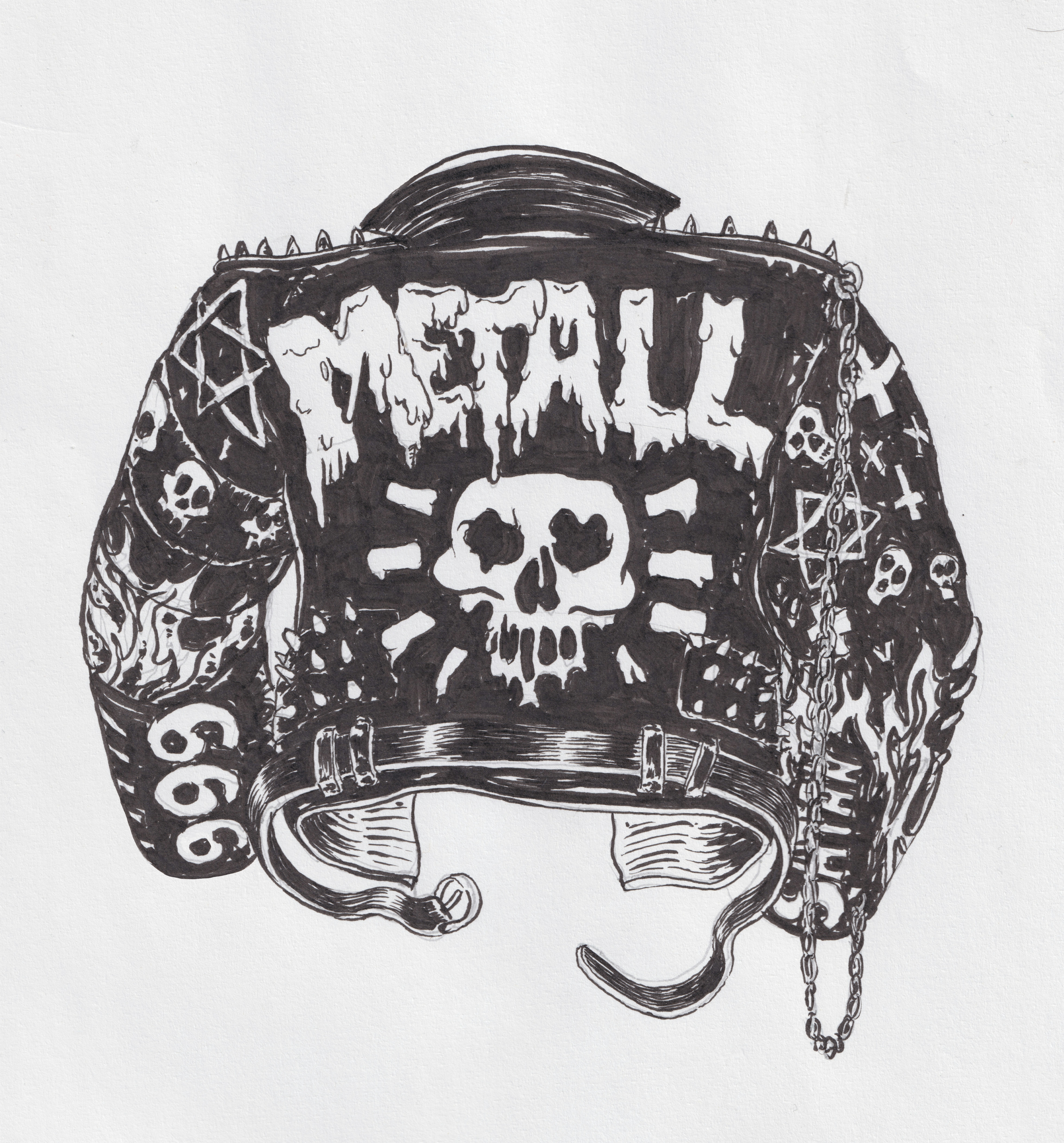A drawing for the most metal designer in Iceland.... : metall.co